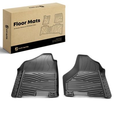 China 2x Front Black Floor Mats Liners for Ram 1500 2011-2018 2500 3500 Dodge Ram 1500 for sale