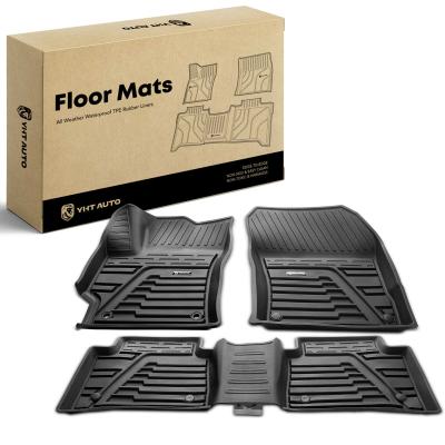 China 3x Front & Rear Black Floor Mats Liners for Toyota Corolla 2020-2023 for sale