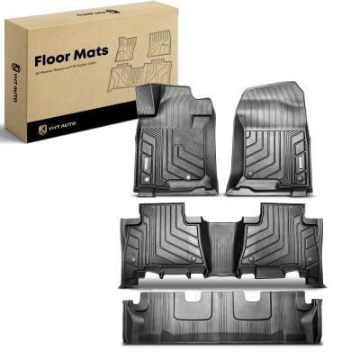 China 4x Front & Rear Black Floor Mats Liners for Toyota Land Cruiser 2008-2011 2013 for sale