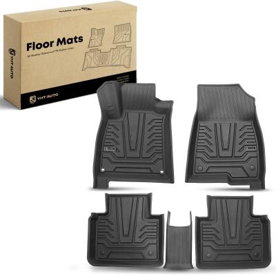 China 5x Front & Rear Black Floor Mats Liners for Honda Accord 2018-2022 for sale