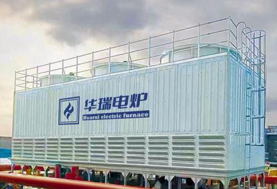 China Hydraulic Open Cooling Tower Medium Frequency Electric Melting Furnace for sale