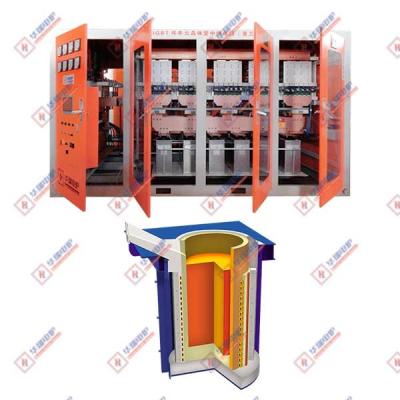 China Power Saving Induction Melting Furnace Low Maintenance Induction Smelting Furnace for sale