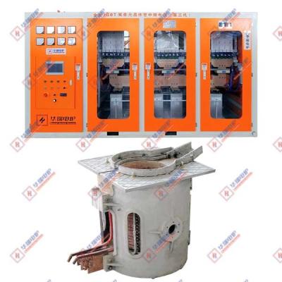China Medium Frequency IGBT Dual Cell Transistor  inductotherm induction furnace Melting System for sale