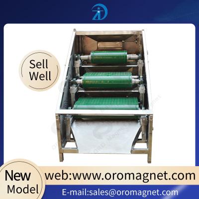 China 4- 10T 3 Layers Magnetic Roller Separator, Metal Separation Equipment 1.5KW for Feldspar sand Quartz sand for sale