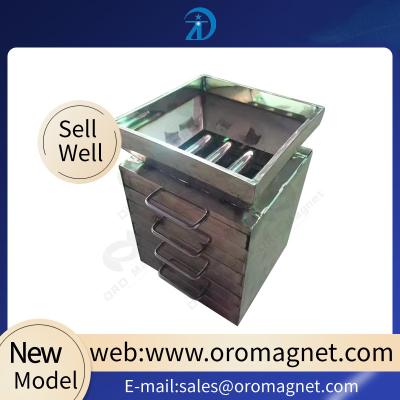 China Multi-stage Casing Capture Permanent Magnetic Separator Drawer Machine  low intensity magnetic separator for sale