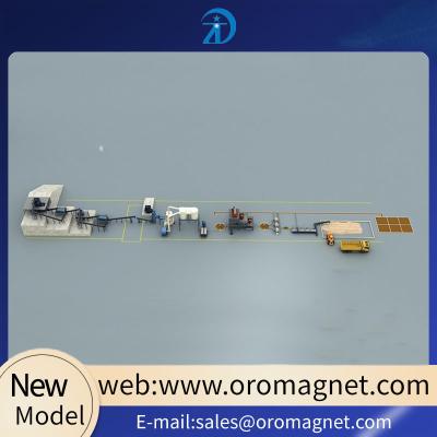 China Processo de separação magnética de caolino Equipamento de linha de processamento de minerais à venda