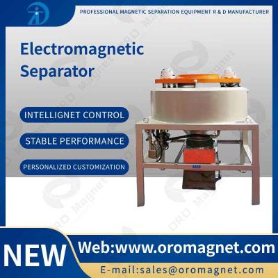China 30000gs Electromagnetic Dry Magnetic Separator Iron Remover For Quartz Feldspar Powder Chemical for sale