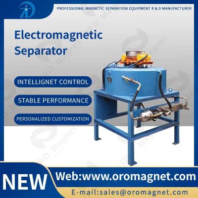 China Micro Iron Powder 2T Dry Magnetic Separator Machine for Quartz Feldspar Powder and Sand for sale