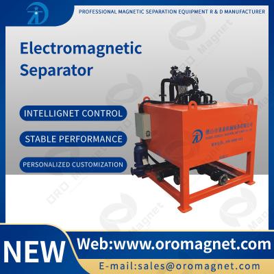 Cina Raffreddamento ad acqua elettromagnetico magnetico della macchina 5T del separatore di alta efficienza per i residui del minerale metallifero crudo del caolino della ceramica dei residui in vendita