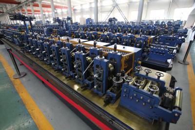 China SS Pipe Making Machine , Tube Forming Machine Flying Saw Profile for sale