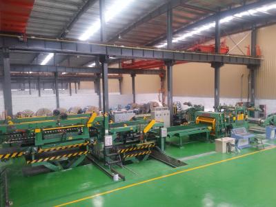 China Electric Control Cut To Length Line With PLC Contolled 28 Tons for sale