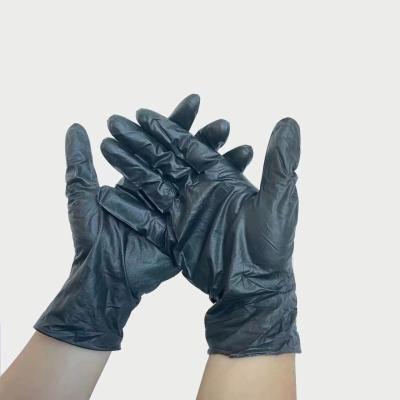 China Waterproof Food Handling Pvc Vinyl Disposable Gloves Clear Blue Color for sale