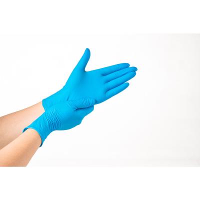 China Pink Blend Nitrile Gloves Powder Free For Food for sale