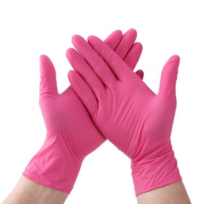 China Orange Nitrile neoprene gloves for sale