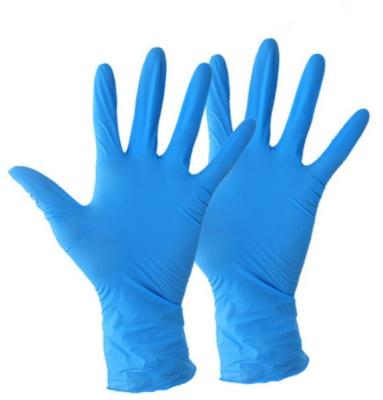 China Blue Nitrile Medical Gloves Vinyl Multipurpose Powder Free for sale