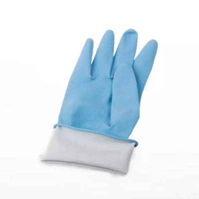 China Dip Flocklined Household Latex Gloves Industry Dip Flocklined for sale