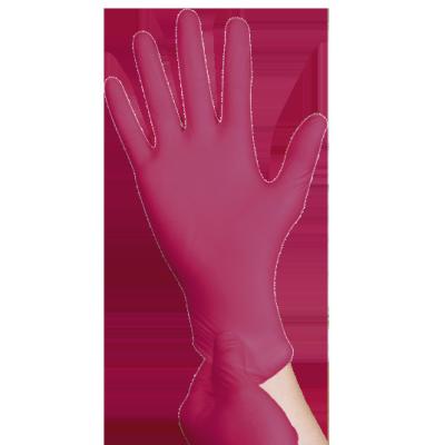 Chine Les gants sûrs rouges de nitriles de santé saupoudrent le gant jetable de nitriles libres à vendre