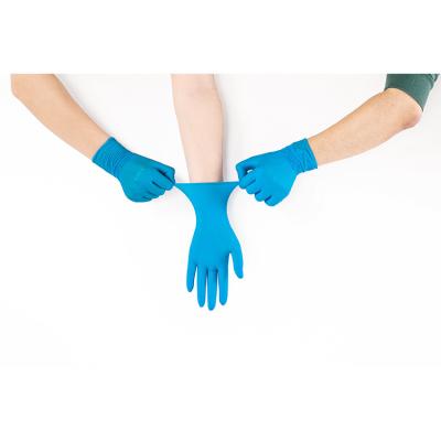 中国 非アレルギーの乳液の手袋の化学抵抗力がある手袋の再使用可能なニトリルの手袋 販売のため