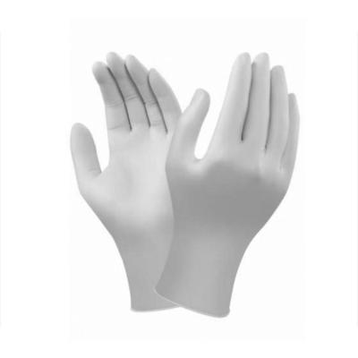 China 9 Inch Blue White Nitrile Glove Examination Disposable Food Grade en venta