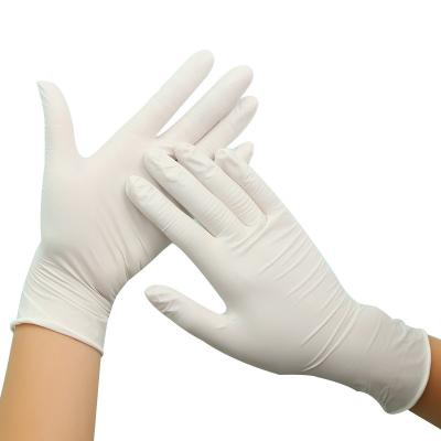China 4 Mil Work Antiskid Waterproof Powder Nitrile Gloves For Examination en venta