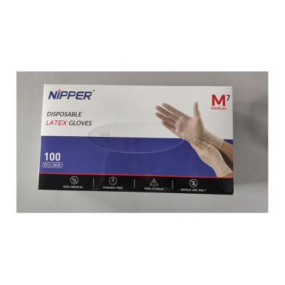 Chine CE Certified Nitrile Hand Food Gloves Powder Free Blue Printed à vendre