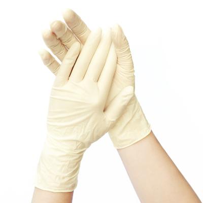 China Doctor Use Anti Acid Smooth Touch Disposable Latex Gloves AQL1.5 for sale