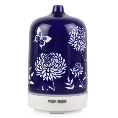 中国 20-30ml/H夜ライト陶磁器の香りの拡散器の花模様 販売のため