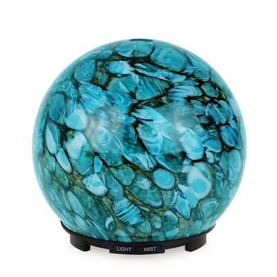 China 6-8 Hours 200ml Handmade Glass Aroma Diffuser Ultrasonic for sale