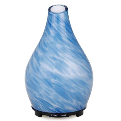China Ultrasonic Art Glass Colour Changing Aroma Diffuser , ROHS 200ml Room Scent Diffuser for sale