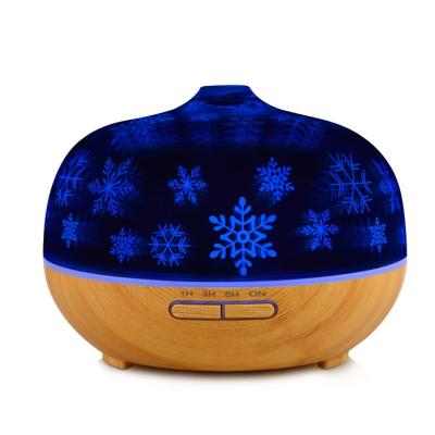 China OBM 300ml 3d Glass Room Diffuser , 30-70ml/H Aromatherapy Essential Oil Diffuser for sale