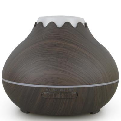 China 13W 400ml Cool Mist Wood Grain Diffuser Color Changing Led DITUO for sale