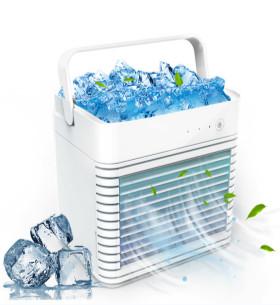 China Mini Usb 310ml Water Evaporative Rechargeable Air Cooler Fan DC5V for sale
