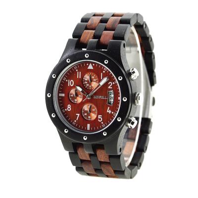 China Japan movement Wood Wrist Watch Man Size With All Kinds Sandalwood for sale