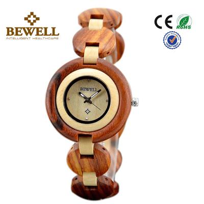 China Red Sandalwood And Maple womens wooden watches With Japan Miyota 2035 Movement for sale