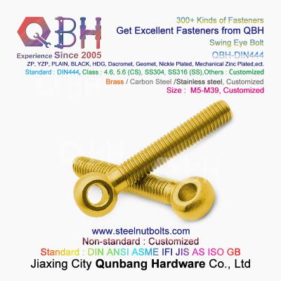 中国 QBH真鍮の銅の持ち上がるアイレット指の関節の魚目のボルト フィッシュ アイのFisheyeねじ 販売のため
