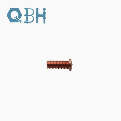 China Copper Plated Welding M3 Stainless Steel Hex Head Bolts Din hex flange bolt for sale