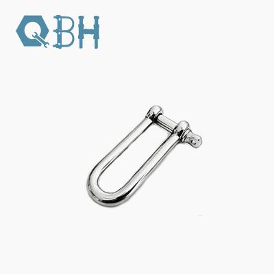 China Forged 316 Twisted Long D Shackle Stainless Steel Marine Galvanizing for sale