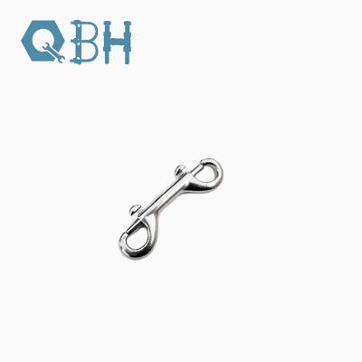 China Stainless Steel 304 Double End Bolt Clips 100mm Heavy Duty Snap Hook For Pet Chain for sale