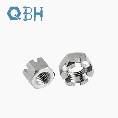 China Hot Forging Hex Slotted Nuts DIN935 DIN937 DIN979 for sale
