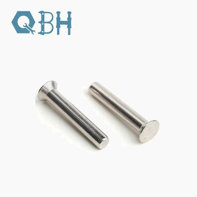 China DIN661 Oval Solid Rivets / Solid Round Head Rivet Cold Forging for sale