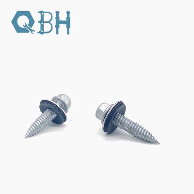 China Hex Flange Roofing Self Tapping Screw Bi Metal With EPDM Washer for sale