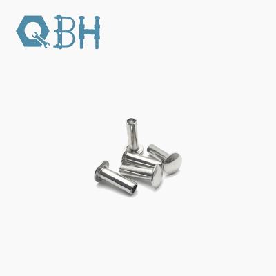 China Stainless Steel Flat Head Half Rivet DIN 6792 Cold Forging for sale