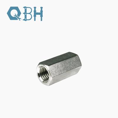 China DIN6334 Stainless Steel Coupling Nut SS304 SS316 Hex Long Nut for sale