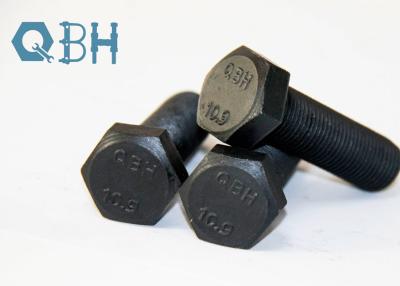China QBH DIN933 High Tensile Hex Bolts Class 12.9 Black for sale