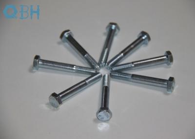 China DIN 931 half thread Hexagon head hex bolts with shank class4.8 class 8.8 class 10.9  ZP YZP BLACK HDG color for sale