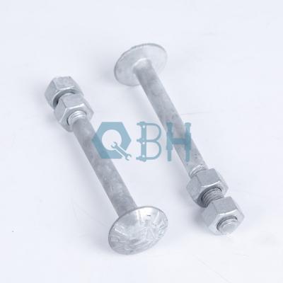 China ANSI Step Round Head HDG PLAIN A394T Carbon Steel Bolt for sale