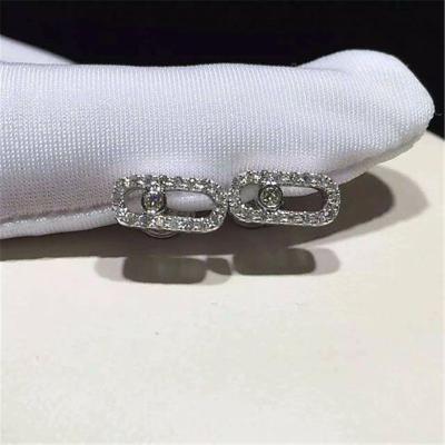 China Luxury jewelry Mk With diamond stud earrings 18k white gold yellow gold rose gold diamond Stud earrings for sale
