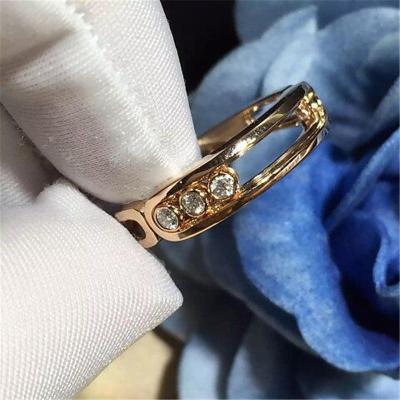 China Jewelry factory in Shenzhen, China Mk  ring 18k white gold yellow gold rose gold diamond ring for sale