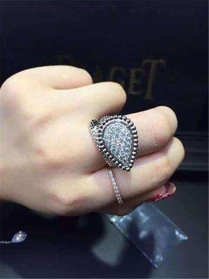 China Jewelry factory in Shenzhen, China Br diamond ring 18k white gold yellow gold rose gold diamond ring for sale