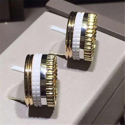 China Jewelry factory in Shenzhen, China Br wide ring 18k white gold yellow gold rose gold  ring  Luxury jewelry factory for sale